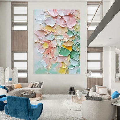 Colorful Textured Petals Art for Art Gallery Café & Bohemian - Style Bedroom STSC1398