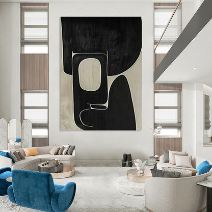 Black - White Abstract Art: Ideal for Modern Office & Art Gallery DLZ2010