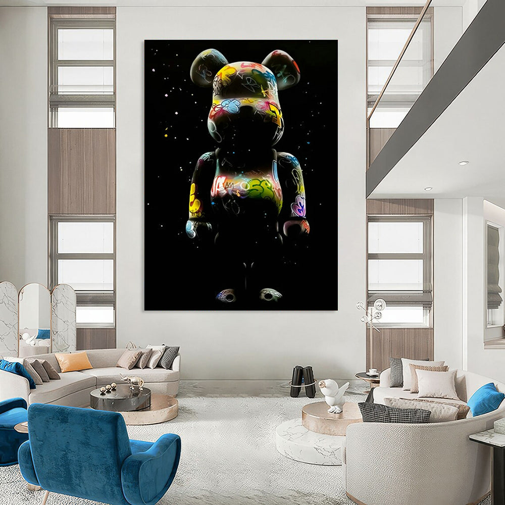 Graffiti - Style Bear Art for Street Art Gallery & Youth - Oriented Café DLZ2319