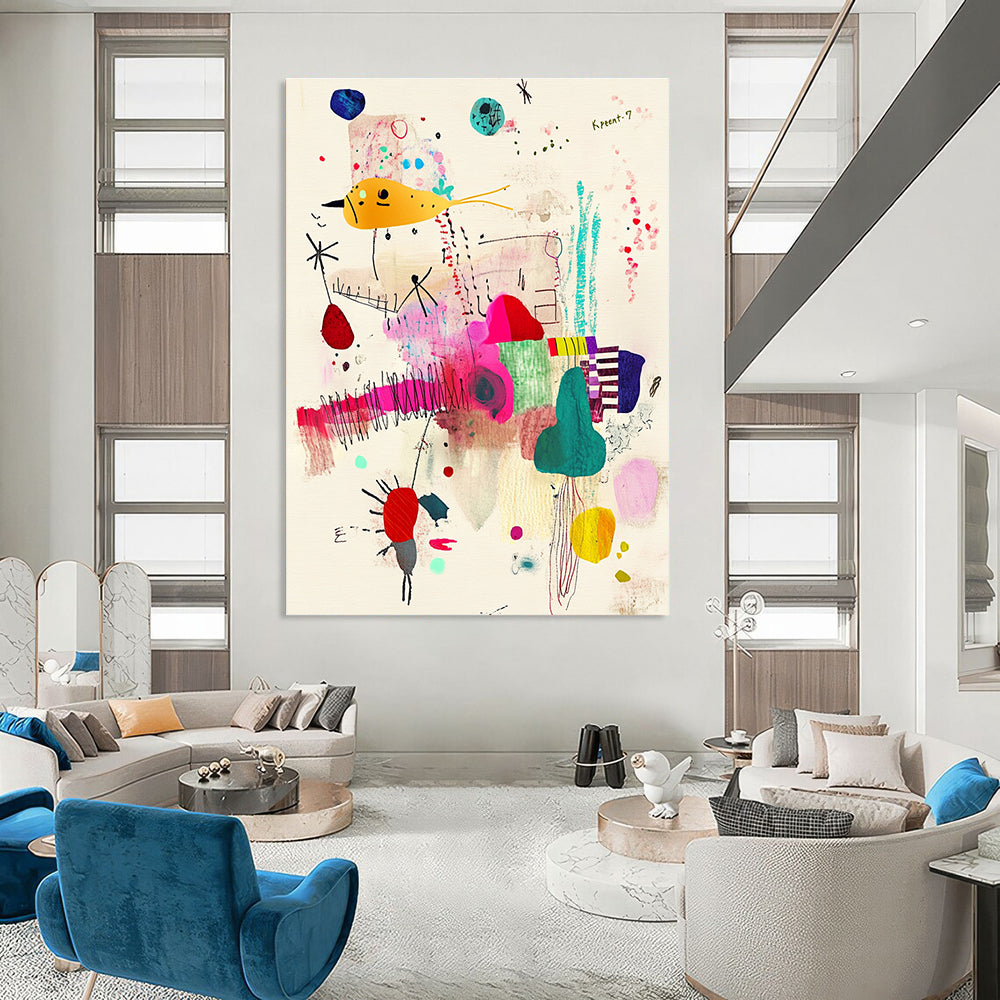 Whimsical Creature Art for Eclectic Home Library & Art Gallery Corner STSC1235