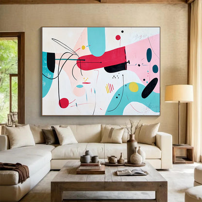 Playful Abstract Shapes Art for Kids’ Playroom & Creative Café SC187