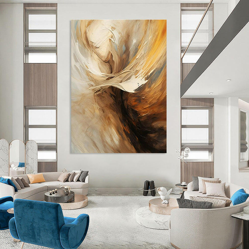 Abstract Figure Art for Art Gallery Exhibition & Bohemian Home Bedroom DLZ1701