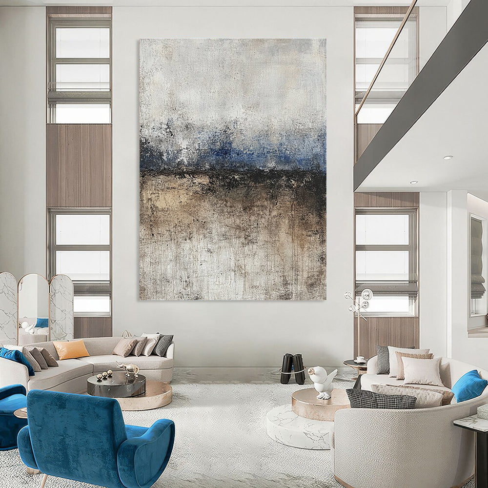 Textured Coastal Abstract Art for Beachfront Café & Art - Loving Home Library STSC125