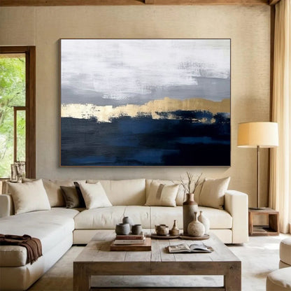 Gold - Gray Abstract Art for Modern Corporate Office Reception Areas DLZ3168