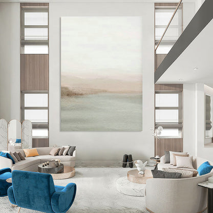 Minimalist Waterfront Art for Neutral - Toned Living Room & Artistic Beach House DLZ0726