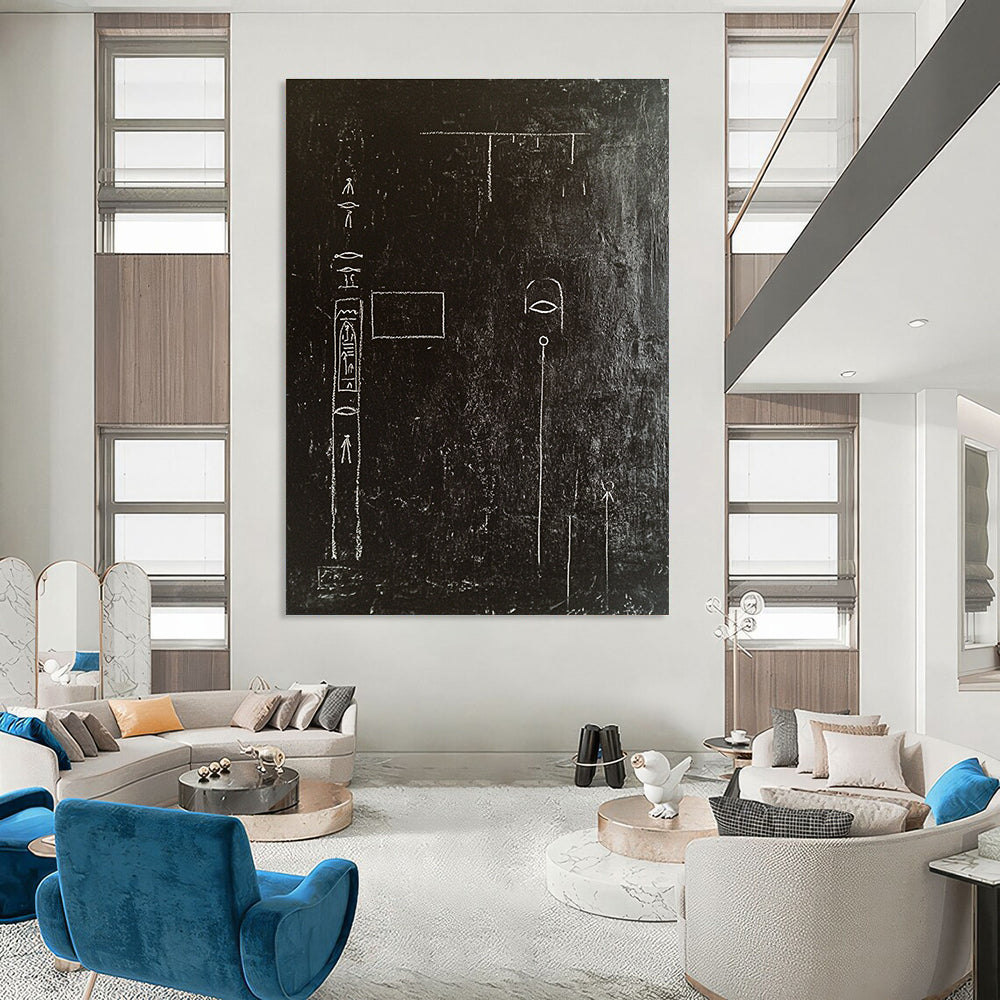 Blackboard with Hieroglyphs for Archaeological Institute Office & Mystery - Themed Library STSC918