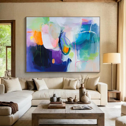 Colorful Abstract Fusion Art for Creative Art Gallery & Trendy Lounge SC312