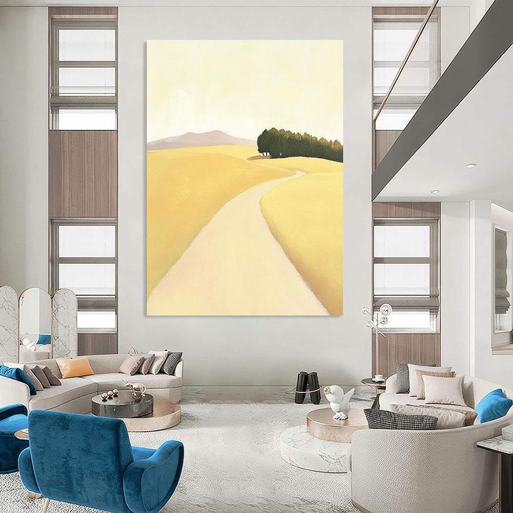 Yellow Field Path for Countryside - Style B&B & Minimalist Living Room STSC1167