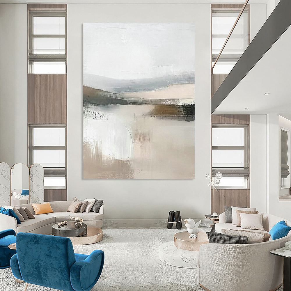 Minimalist Landscape Abstract Art for Modern Office Lounge & Zen - Themed Hotel Room DLZ0722