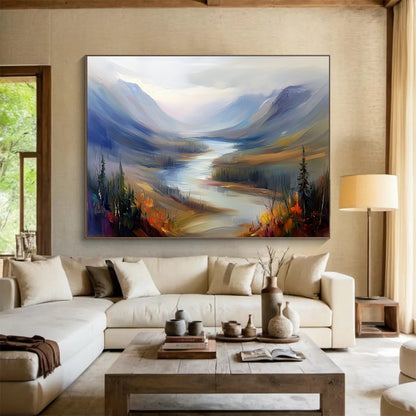 Majestic Mountain Valley Art for Adventure - Themed Lodge & Nature Lover’s Home SC405