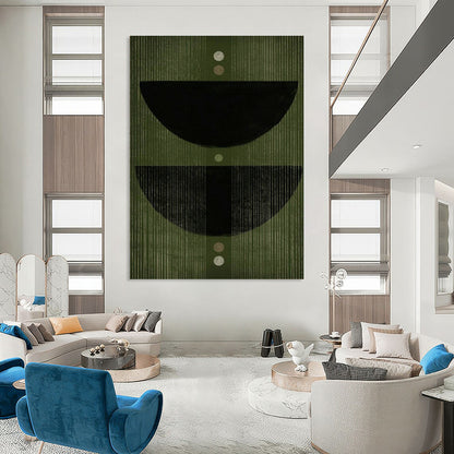 Minimalist Geometric Art for Contemporary Bedroom & Design - Focused Office DLZ1387