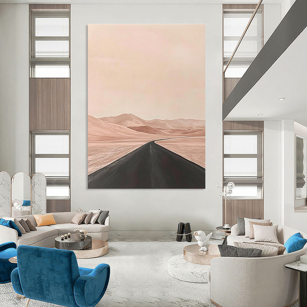 Pink Desert Road Art for Bohemian Home & Travel - Themed Gallery STSC1093
