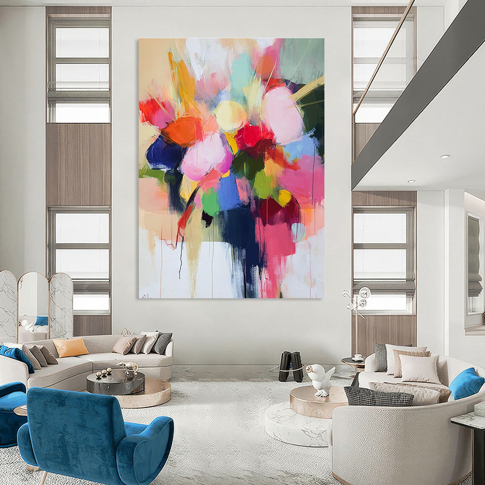 Colorful Abstract Floral Bouquet for Bohemian Home & Wedding Venue STSC773