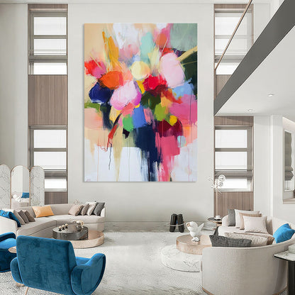 Colorful Abstract Floral Bouquet for Bohemian Home & Wedding Venue STSC773