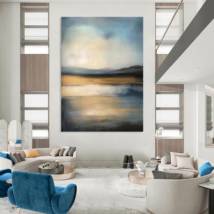 Abstract Landscape Impressionistic Art for Bohemian - Style Lounge & Creative Home Studio STSC1495