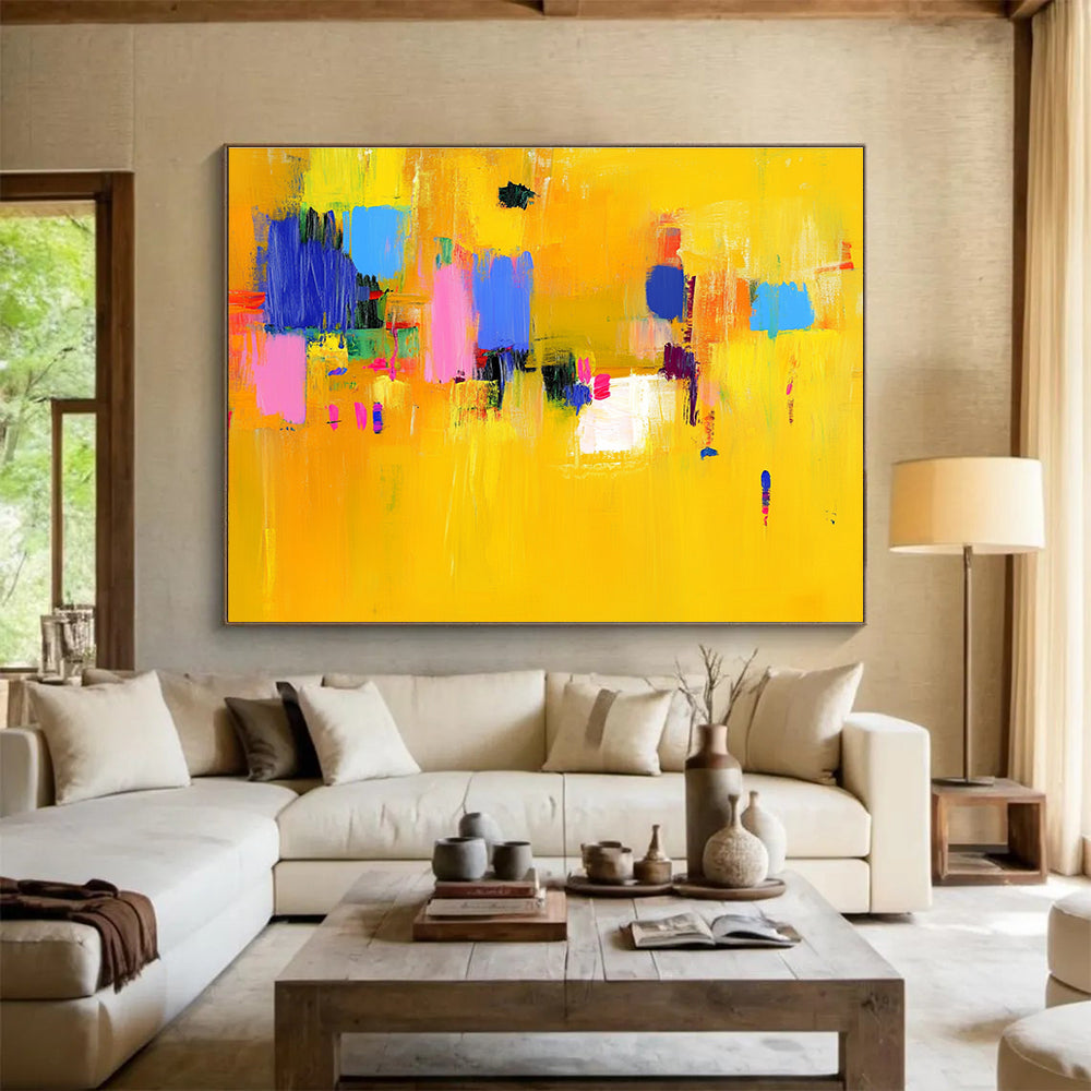 Colorful Block Abstract Art for Playful Nursery & Artistic Community Center SC147