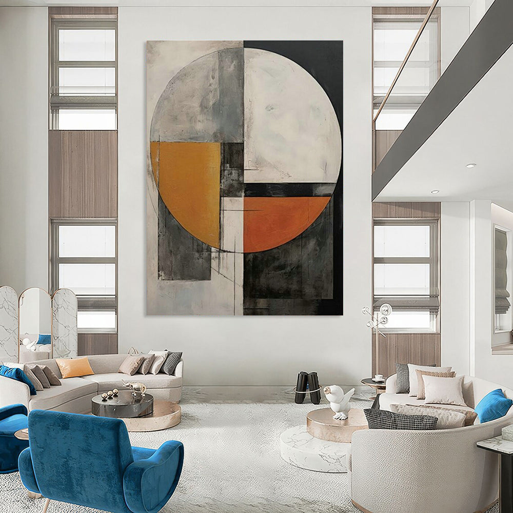 Circular Color - Block Abstract Art for Creative Agency & Art - Loving Lounge DLZ2123