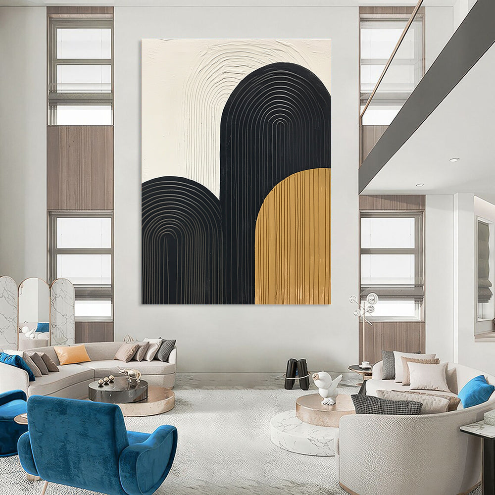 Arched Geometric Shapes for Mid - Century Modern Home & Minimalist Office STSC570