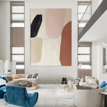 Soft Color Block Art for Boho - Chic Bedroom & Women’s Wellness Studio DLZ1501