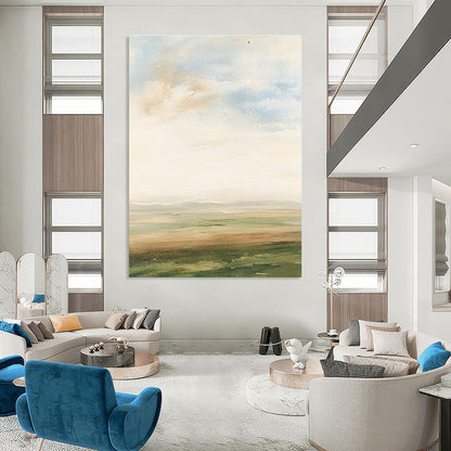 Watercolor Landscape for Rustic Home Library & Nature Lover’s Café STSC497