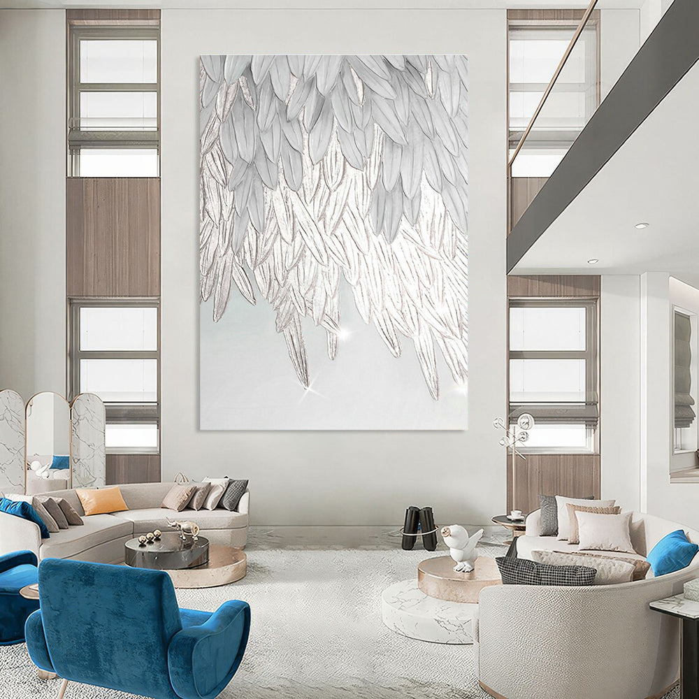 White Feather 3D Art for Bridal Salon & Angel - Themed Nursery DLZ0667