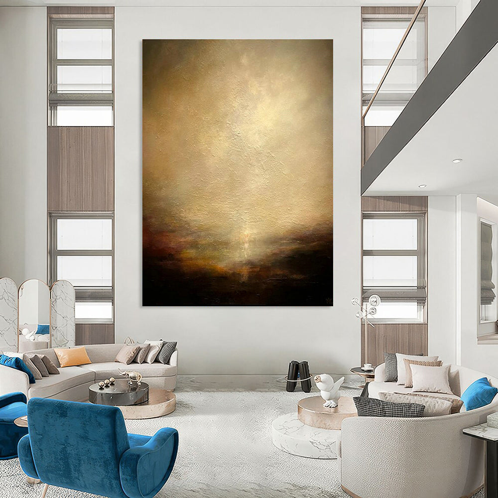 Warm Hazy Art for Cozy Library & Vintage - Inspired Lounge DLZ2234