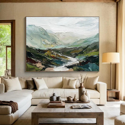 Green Mountain Landscape Art for Nature - Loving Family Room DLZ2852