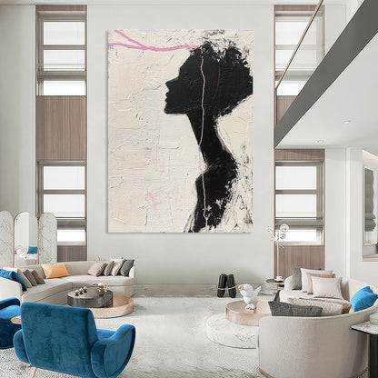 Black Female Silhouette Art for Feminist Space & Art - Themed Café STSC1091