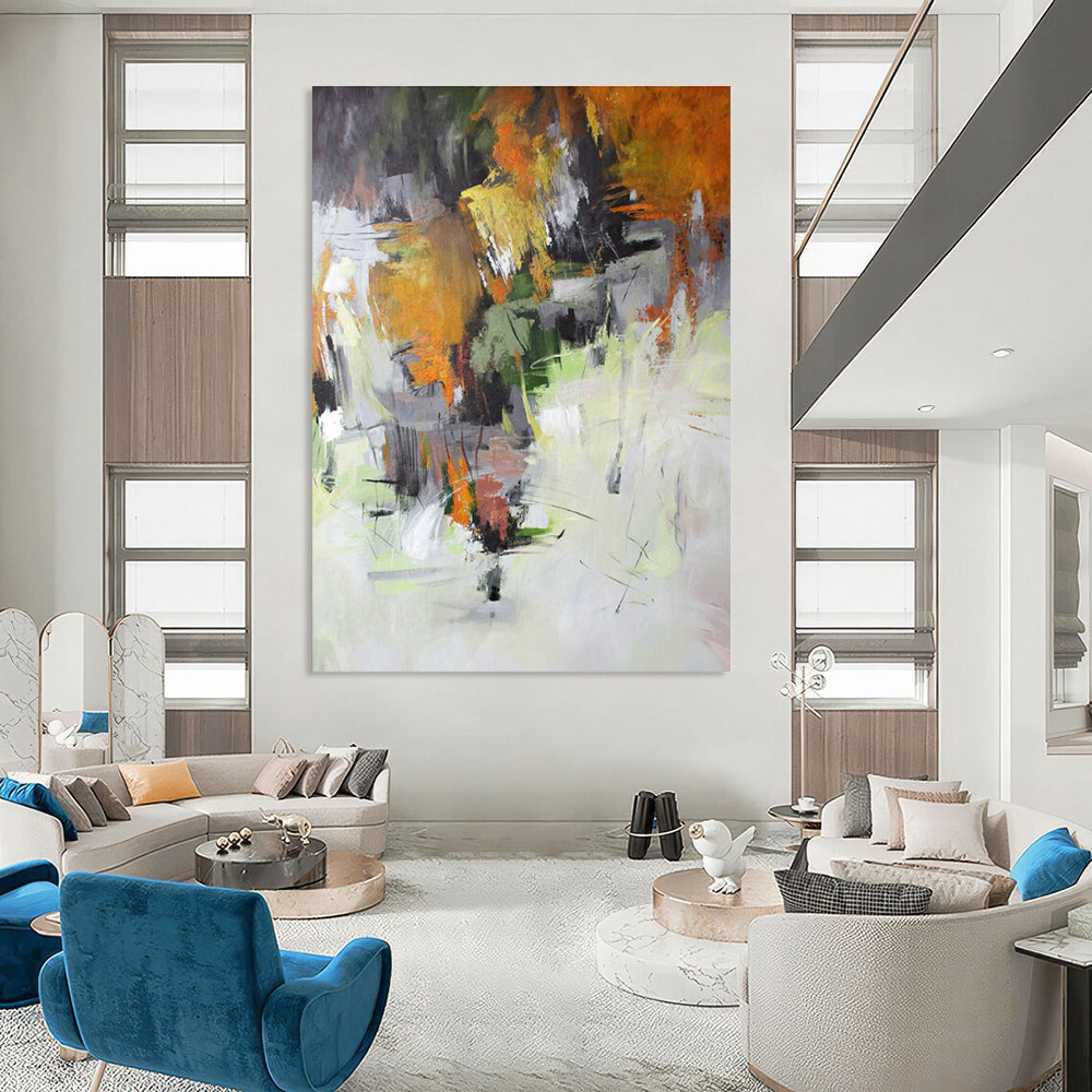 Autumn Abstract Landscape Art for Country Inn Dining Room & Nature Lover’s Lounge DLZ1028