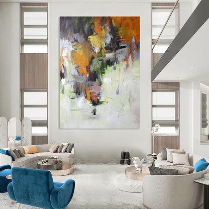 Autumn Abstract Landscape Art for Country Inn Dining Room & Nature Lover’s Lounge DLZ1028