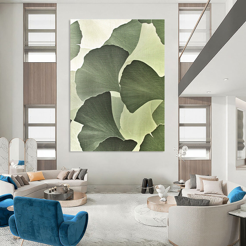 Ginkgo Leaf Pattern for Asian - Inspired Tea House & Botanical Art Studio STSC942