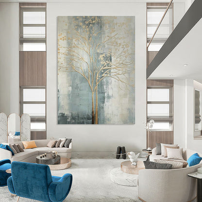 Golden Tree Art for Luxury Hotel Lobby Entrances DLZ0120