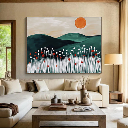 Minimalist Landscape Art for Scandinavian - Style Home & Modern Office SC465