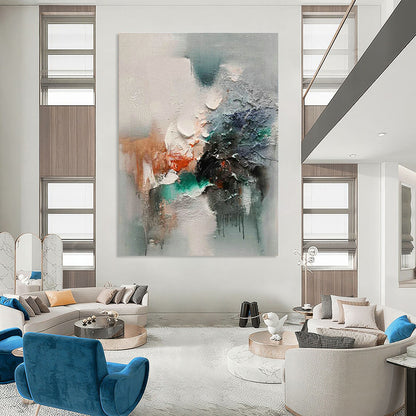 Gray - Toned Abstract Art for Office & Study Room DLZ2272