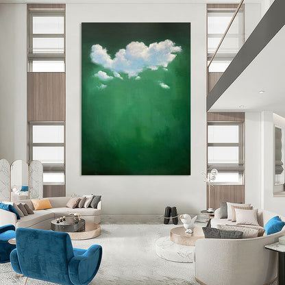 Green Clouds Painting for Botanical Garden Center & Wellness Spa DLZ0614