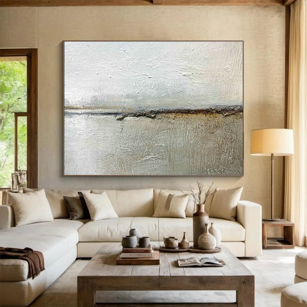 Gray - White Rust - Accent Art for Industrial - Chic Bar Wall Spaces DLZ3138