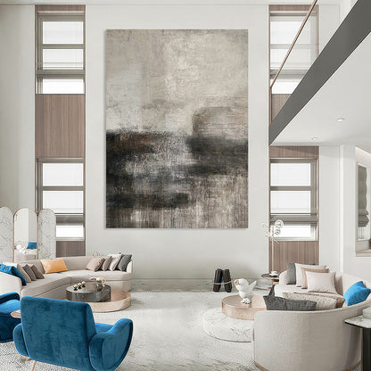 Light Brown Wavy Abstract Art III for Art - Themed Hotel & Minimalist Living Room DLZ1858