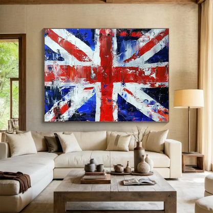 Abstract Union Jack Art for British Pub & Retro - Style Café SC200