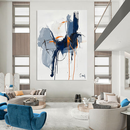 Expressive Drip Abstract Art for Studio & Café STSC676