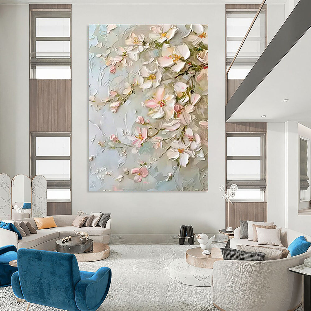 3D Floral Relief Art for Romantic Boudoir & High - End Bridal Shop DLZ0738