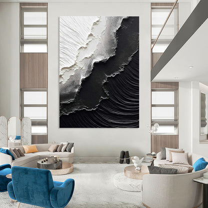 Black and White Texture Art for Monochrome Bedroom & Art - Themed Library DLZ2175