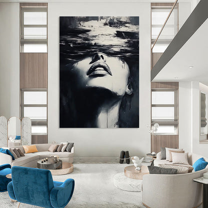 Submerged Woman’s Face Art for Contemporary Art Gallery & Thought - Provoking Therapy Office STSC1385