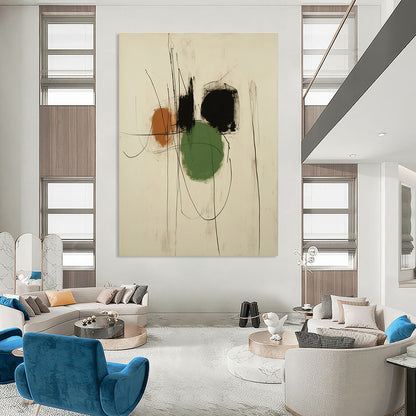 Minimalist Colorful Abstract for Scandinavian - Style Home & Modern Art Gallery STSC547