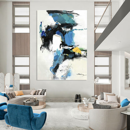 Blue - Green Abstract Art for Creative Studio & Trendy Café DLZ0791