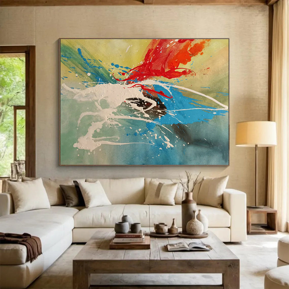 Color Splash Abstract Art for Creative Agency Breakout Zones DLZ3227