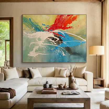 Color Splash Abstract Art for Creative Agency Breakout Zones DLZ3227