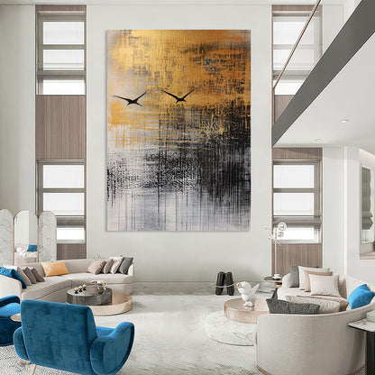 Golden Sky Birds Art for Rooftop Terrace & Luxury Villa STSC047