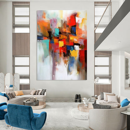 Colorful Geometric Abstract Art for Contemporary Gallery & Creative Office DLZ1819