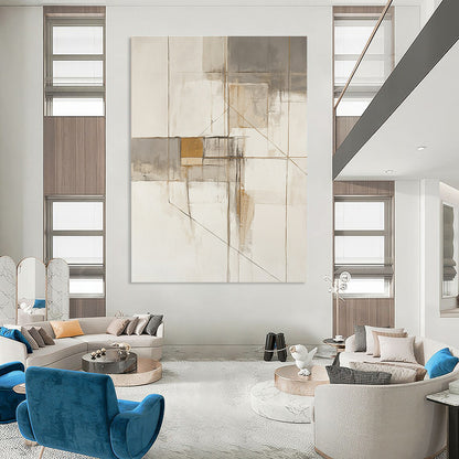 Minimalist Geometric Abstract for Modern Office & Scandinavian Home STSC620