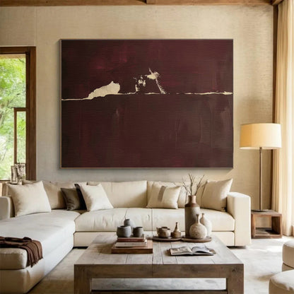 Dark Brown - White Abstract Art for Moody Bedroom Retreats DLZ2525